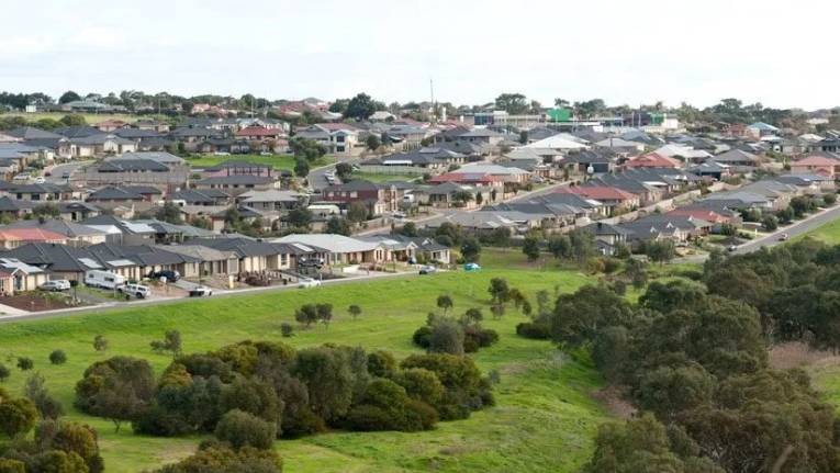 Houses on Adelaide's surburban fringe