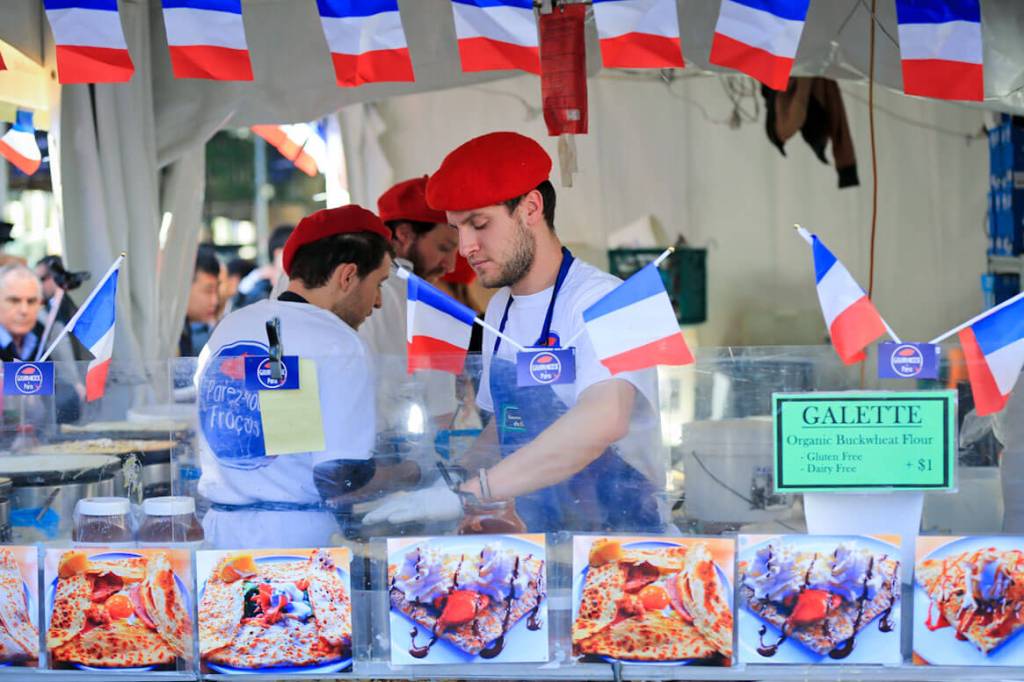 A food stall at Bastille Festival, which is coming to Adelaide this winter