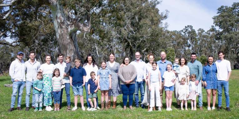 The Galpin Family of Warrawindi Farms at Penola, which was the Agricultural Town of the Year in 2024