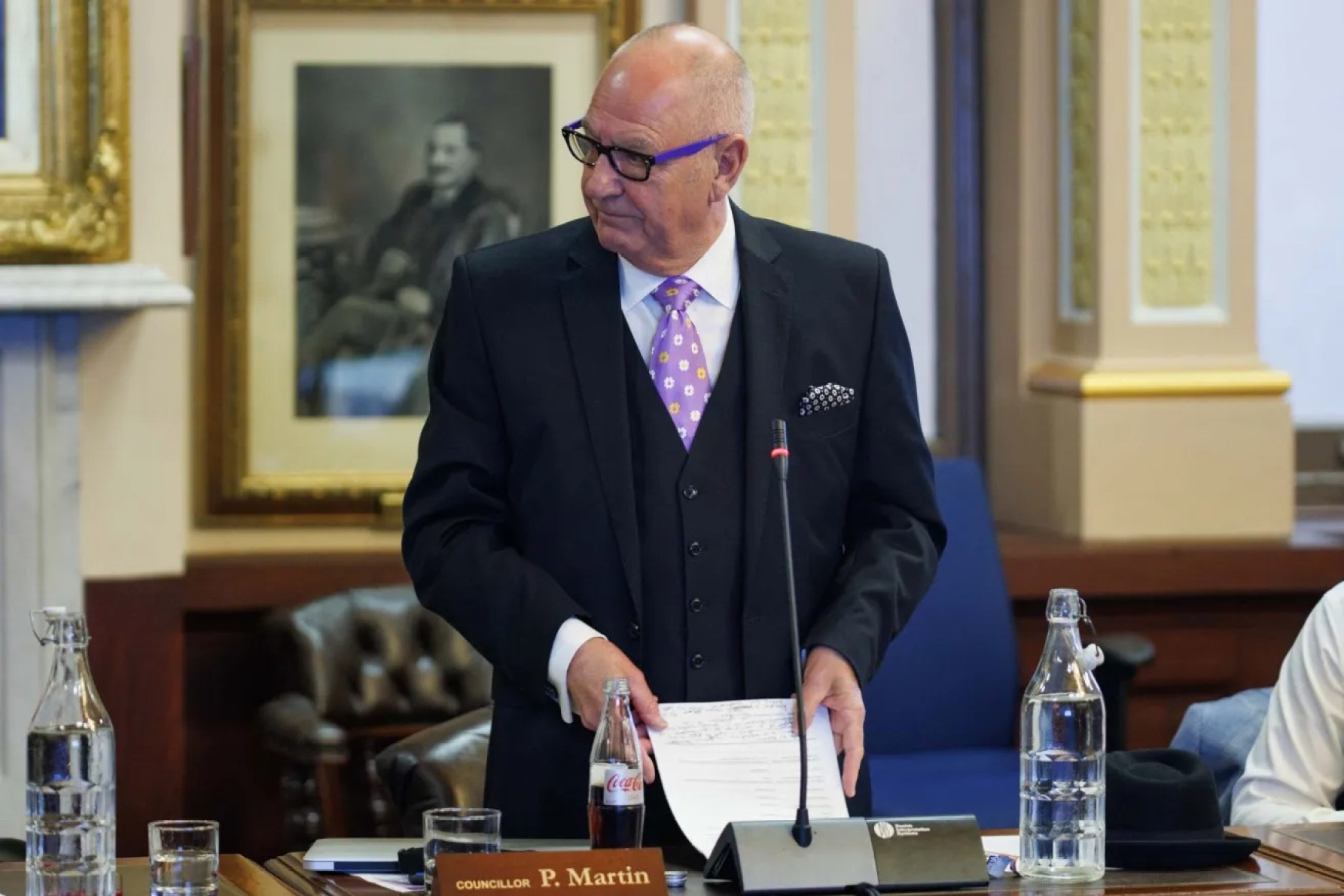 Councillor Phillip Martin has apologised to Councillor Henry Davis, saying he does not believe Davis is a misogynist. Photo: Tony Lewis/InDaily