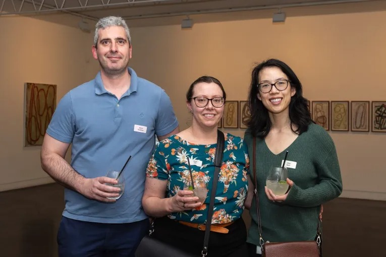 Adam Goldfain, Jess Hill and Jess Teoh. Photo: Sia Duff