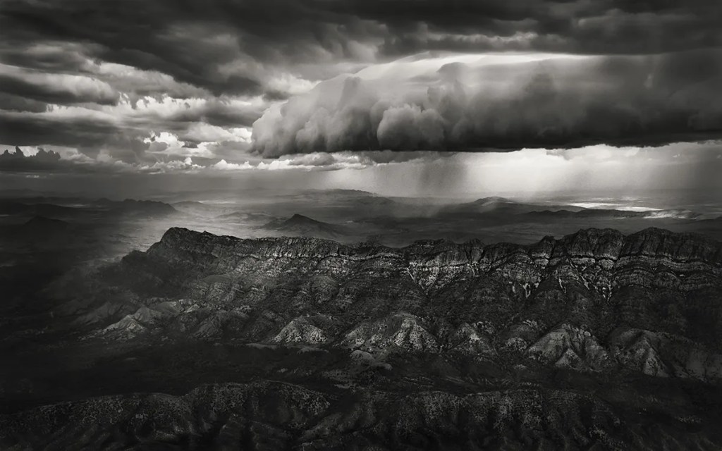 Storm clouds over Wilpena Pound. Photograph: David Dahlenburg.