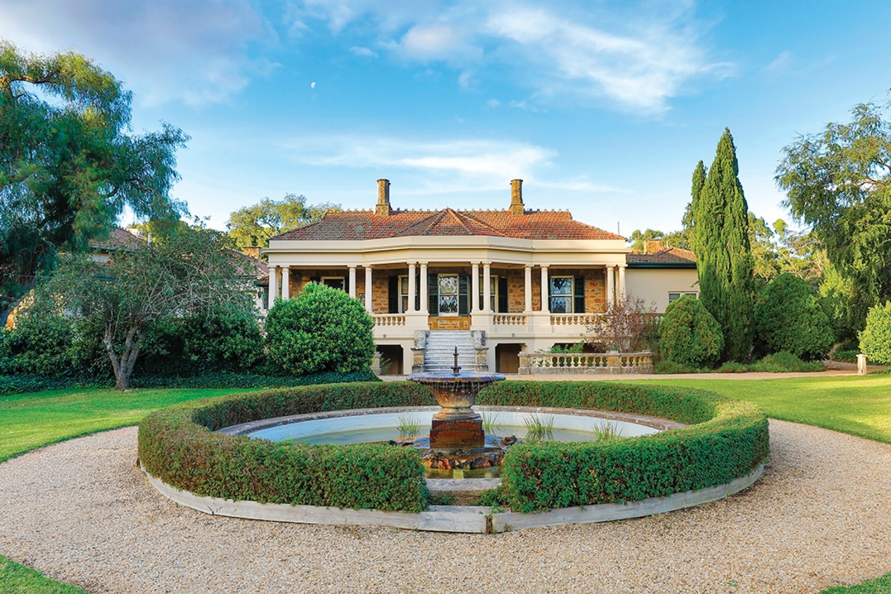 The 1861 homestead has undergone some changes to its layout over the years, the most significant being that the main entry was flipped around; this is now the home’s back entrance.