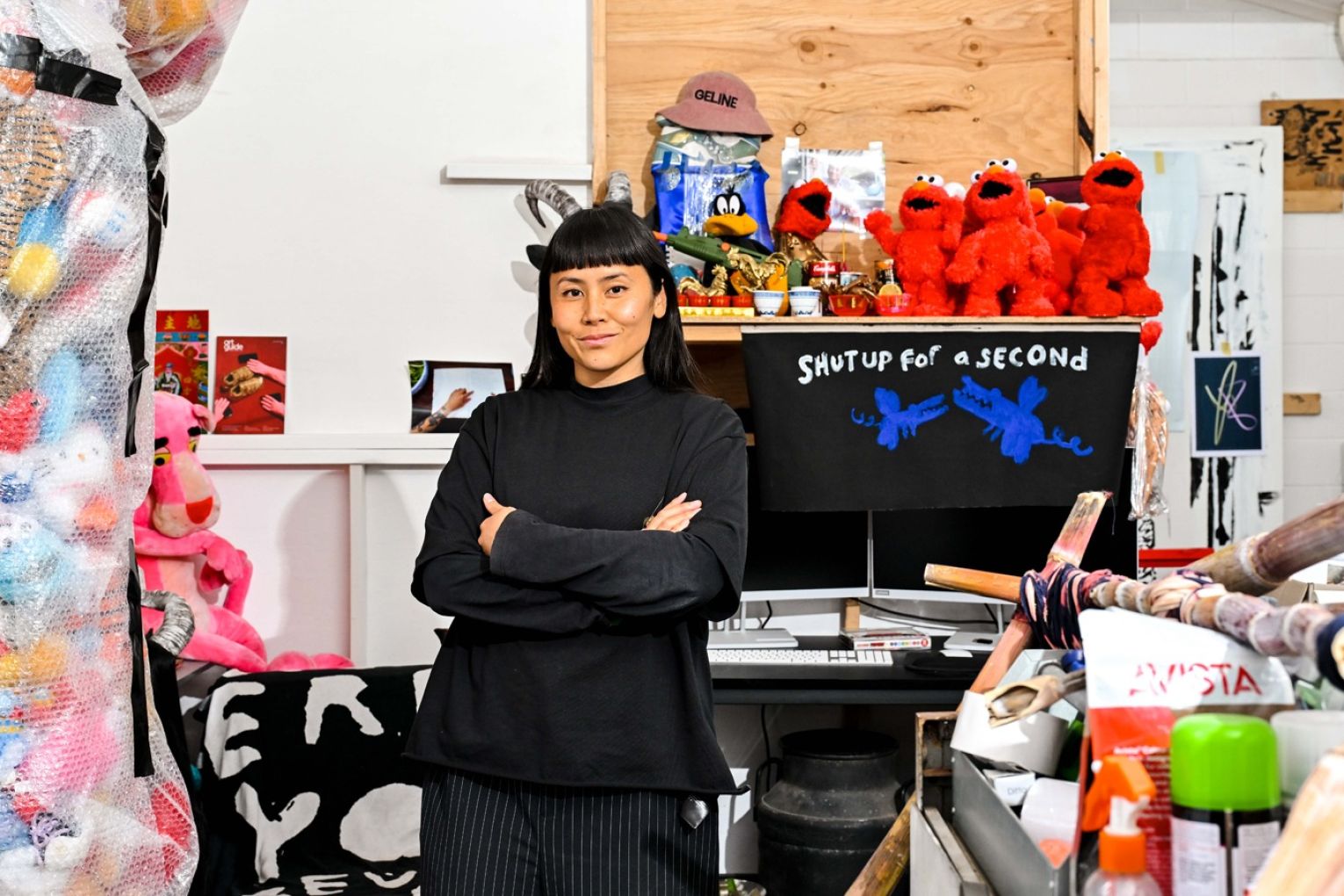 Truc Truong draws inspiration from television program 'Sesame Street' for some of her work. Photo: Jack Fenby / InReview