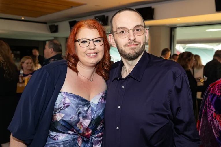 Clare Baker and Brian Shelly. Photo: Andrew Beveridge