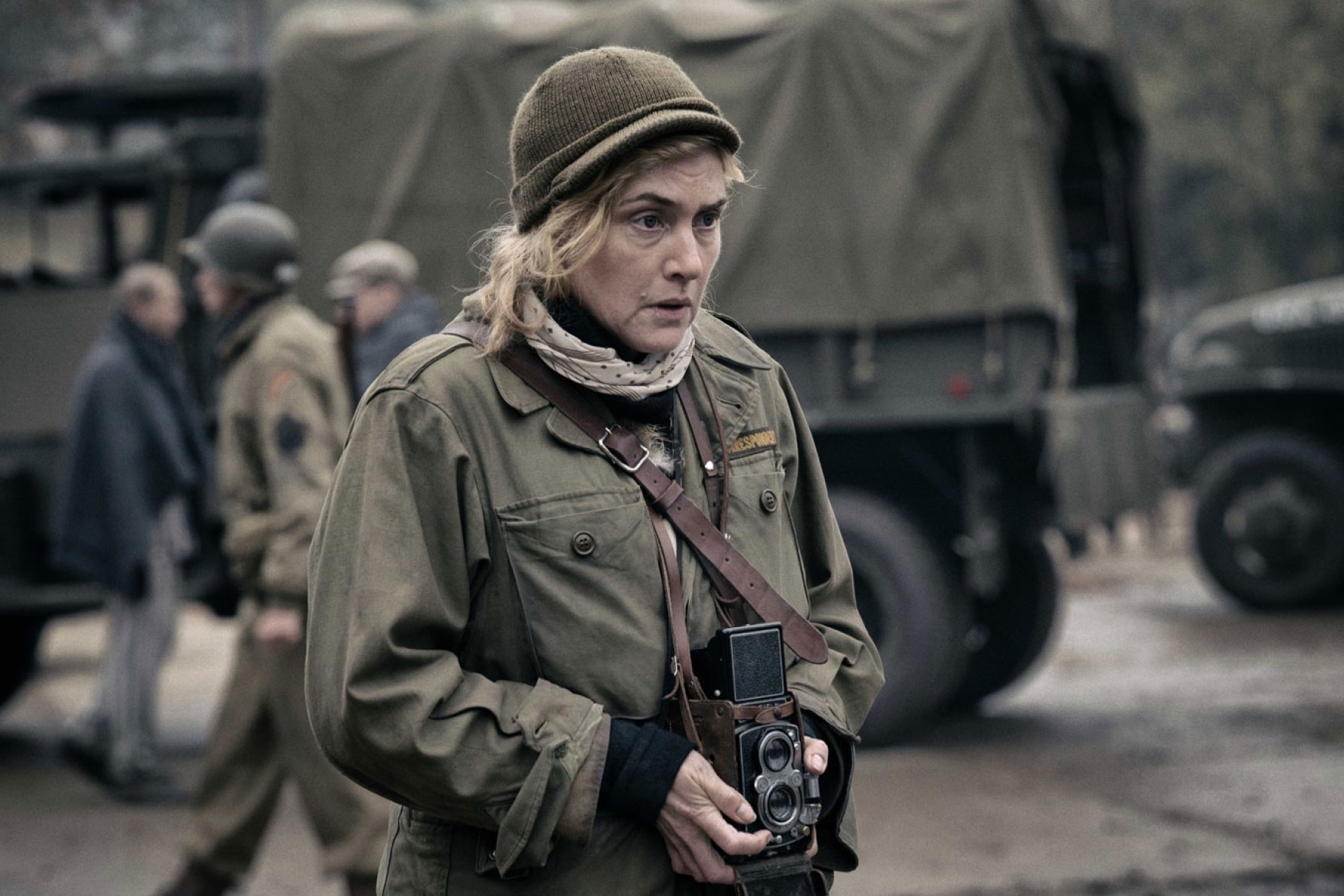 Kate Winslet gives an astonishing performance as model turned war photographer Lee Miller. Photo: supplied