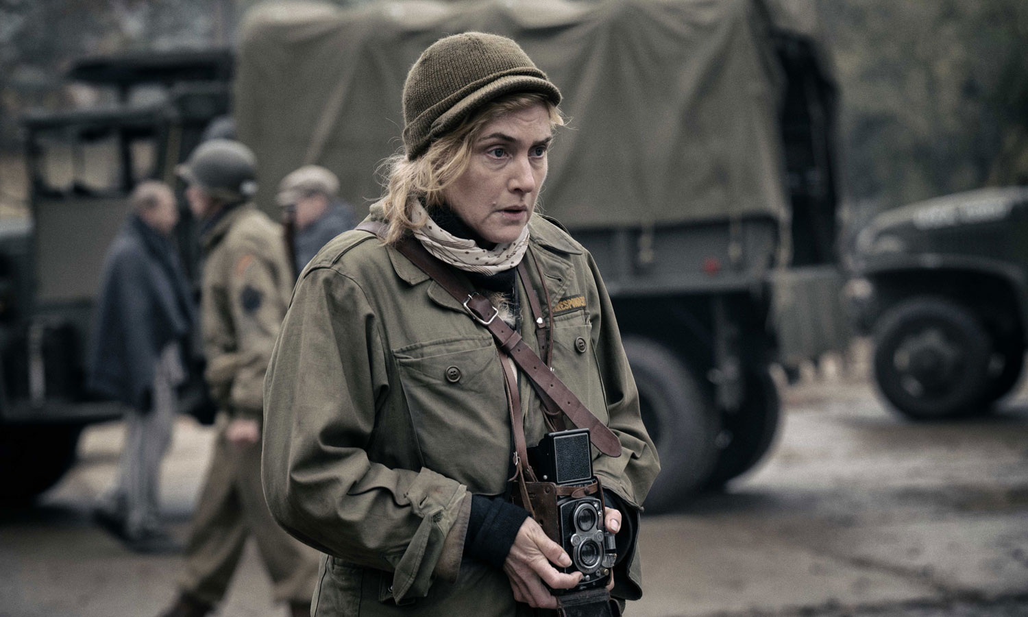 Kate Winslet gives an astonishing performance as model turned war photographer Lee Miller. Photo: supplied