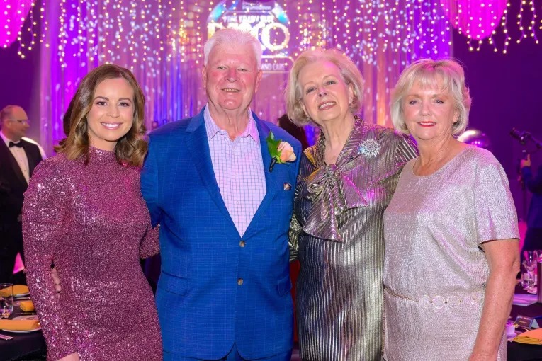 Gertie Spurling, Alan Young, Lady Joan Hardy and Sue Young