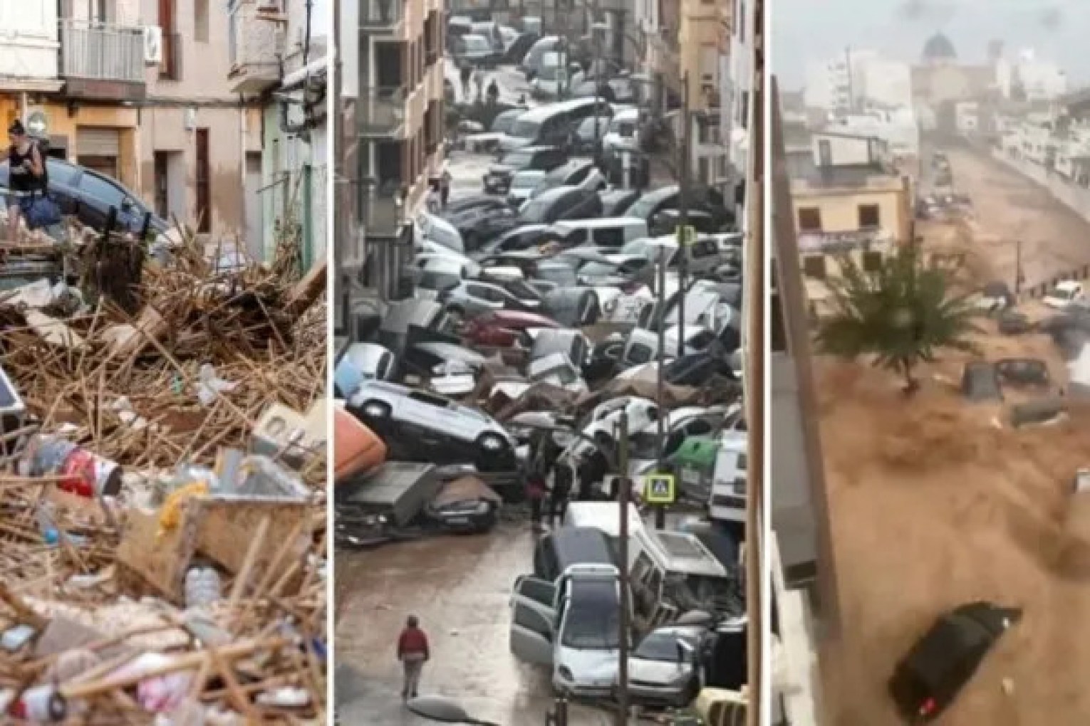 Flooding in Spain's Valencia region. Photos supplied