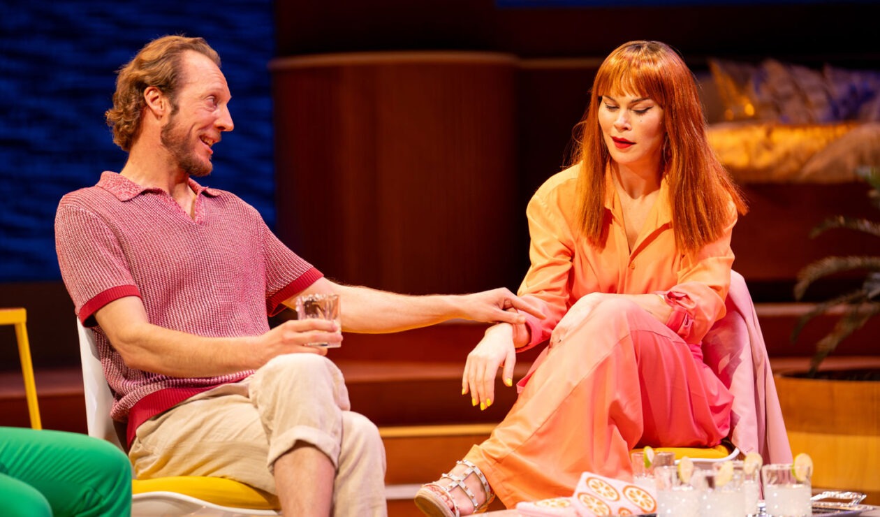 Nathan O'Keefe as Craig and Anna Lindner as Michele in State Theatre of SA's production of 'The Puzzle'. Photo: Matt Byrne