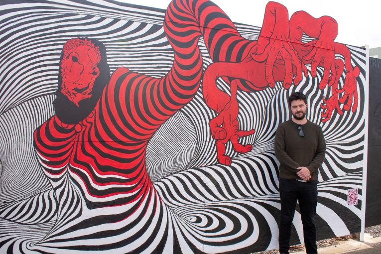 Thumbnail for From screen to street art: the horror director who does it all