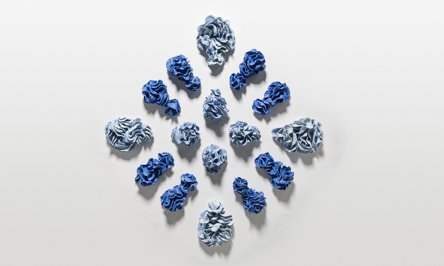 Sam Gold, 'The marrow in the tide, slowly spills into the mouth of love', 2024, porcelain and glaze. Photo: Connor Patterson, courtesy the artist and Hugo Michell Gallery