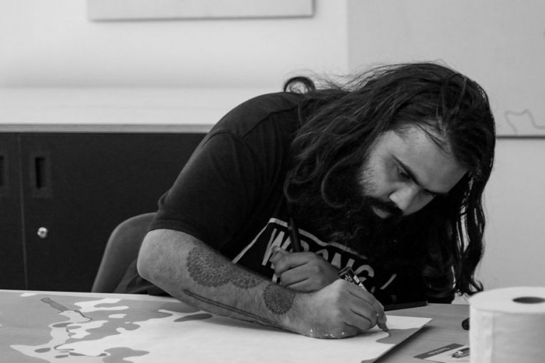 Thumbnail for Witness Dylan Bolger complete his epic art series at Museum of Brisbane