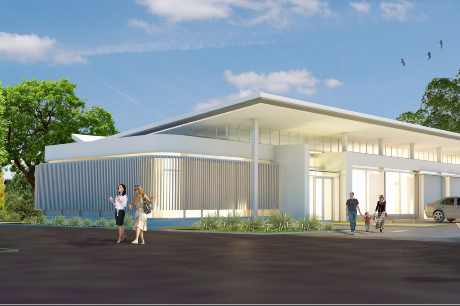 An artists impression of the new building. Image: Flinders University