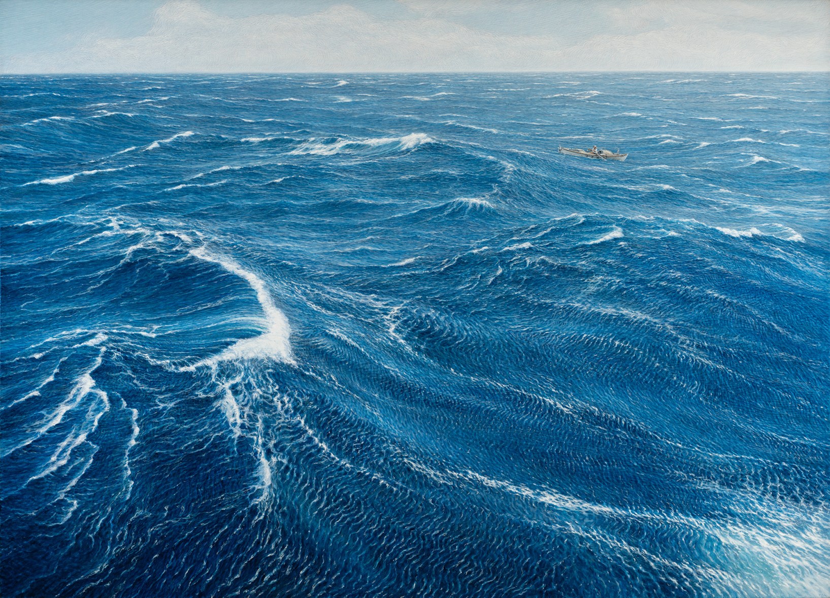 Tom's World by Peter Anderson, one of the incredible paintings in his current show at Philip Bacon Galleries.