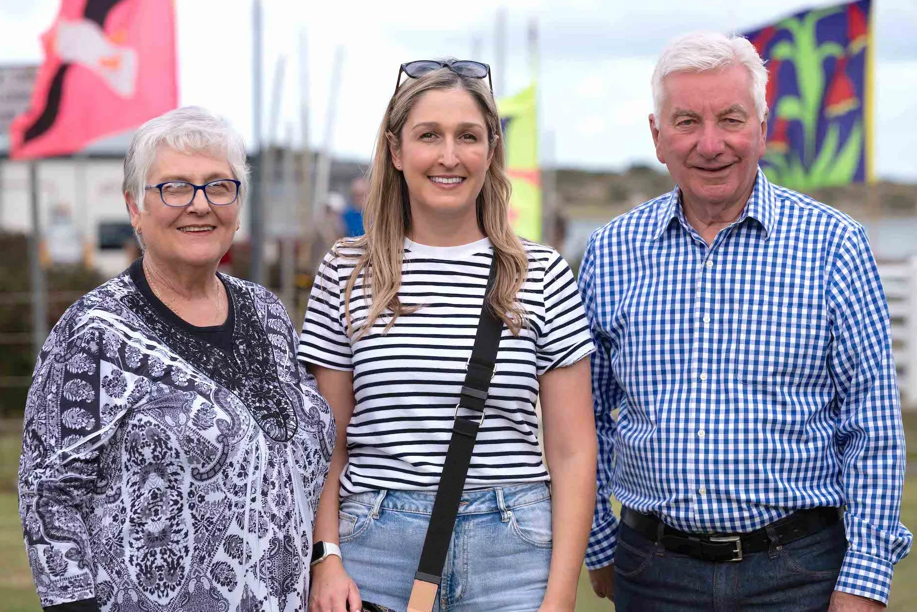 Denise Phillips, Stacy Bateson and Alexandrina Council Mayor Keith Parkes