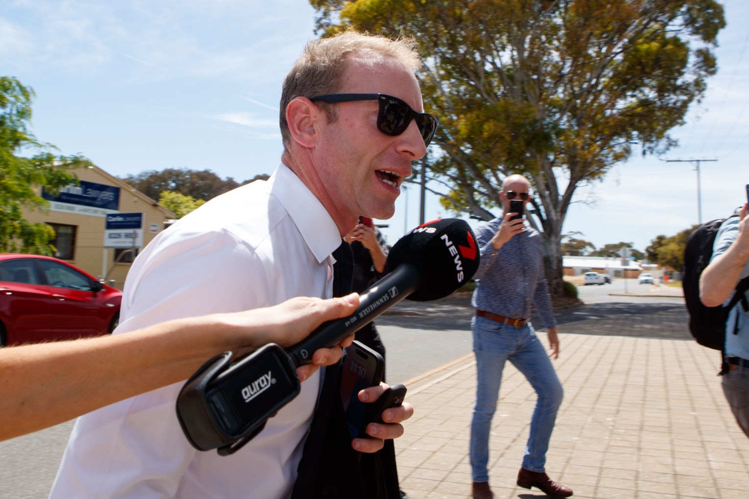 Former Opposition leader David Speirs arrives at Christies Beach Magistrates Court in Adelaide, Friday, November 15, 2024. Photo: Matt Turner/AAP