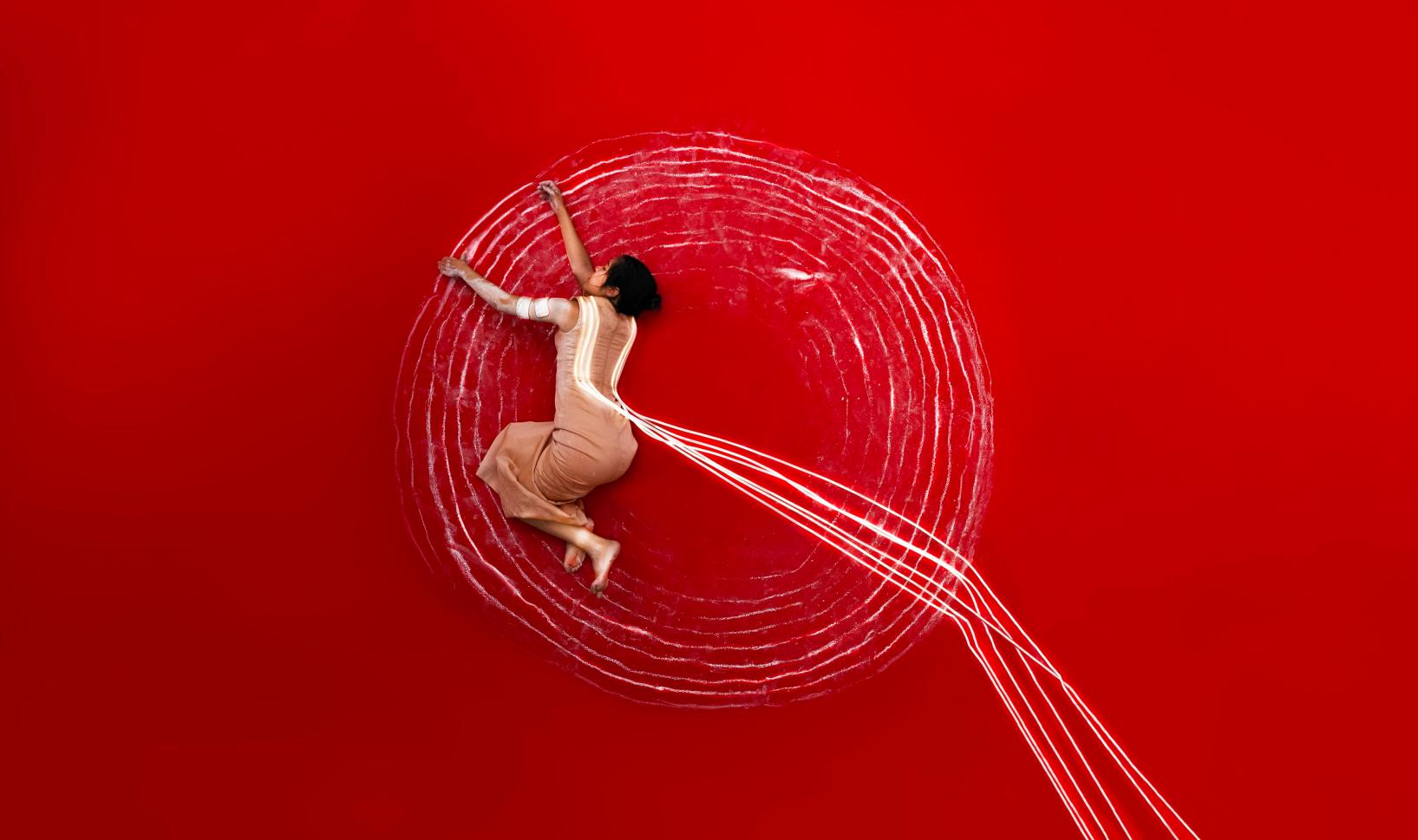 Kawita Vatanyankur's The Machine Ghost in the Human Shell (from Cyber Labour series 2024), commissioned for the 11th Asia Pacific Triennial © Kawita Vatanyankur. Courtesy the artist and Nova Contemporary 