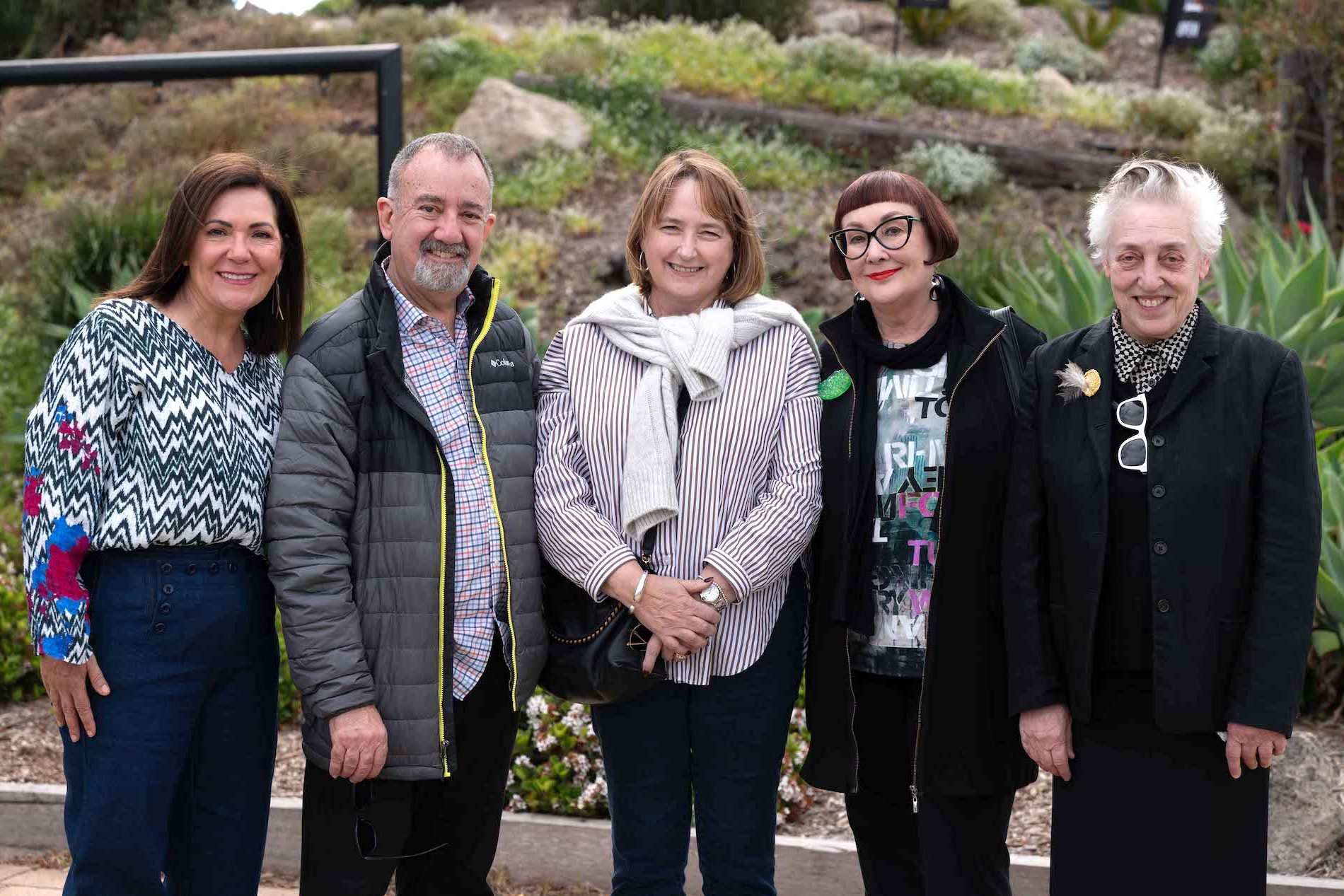 Jane MacFarlane, Philippe Jaquillard, Angela Carey, Diana Jaquillard and Ruth Mackenzie CBE