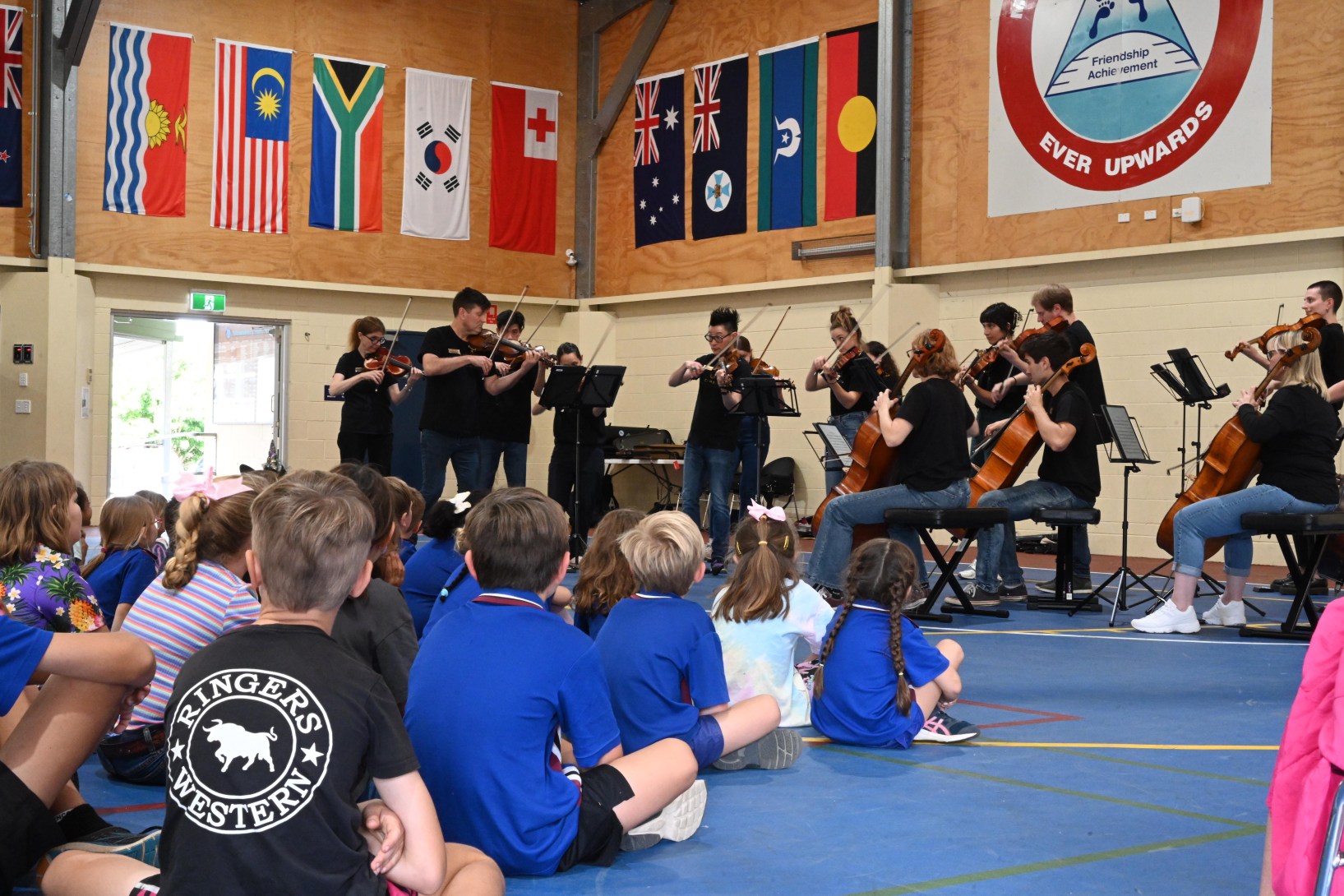 Camerata performs at Mundubbera State School during their annual regional tour.