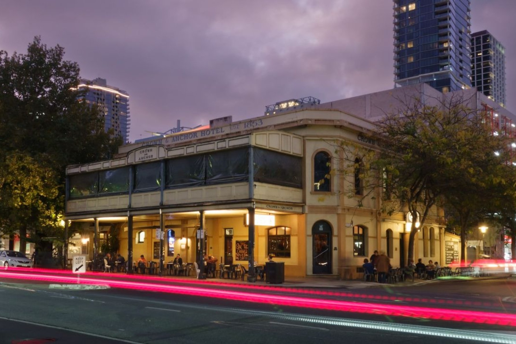 The Crown & Anchor Hotel on Grenfell Street. This picture: Tony Lewis/InDaily