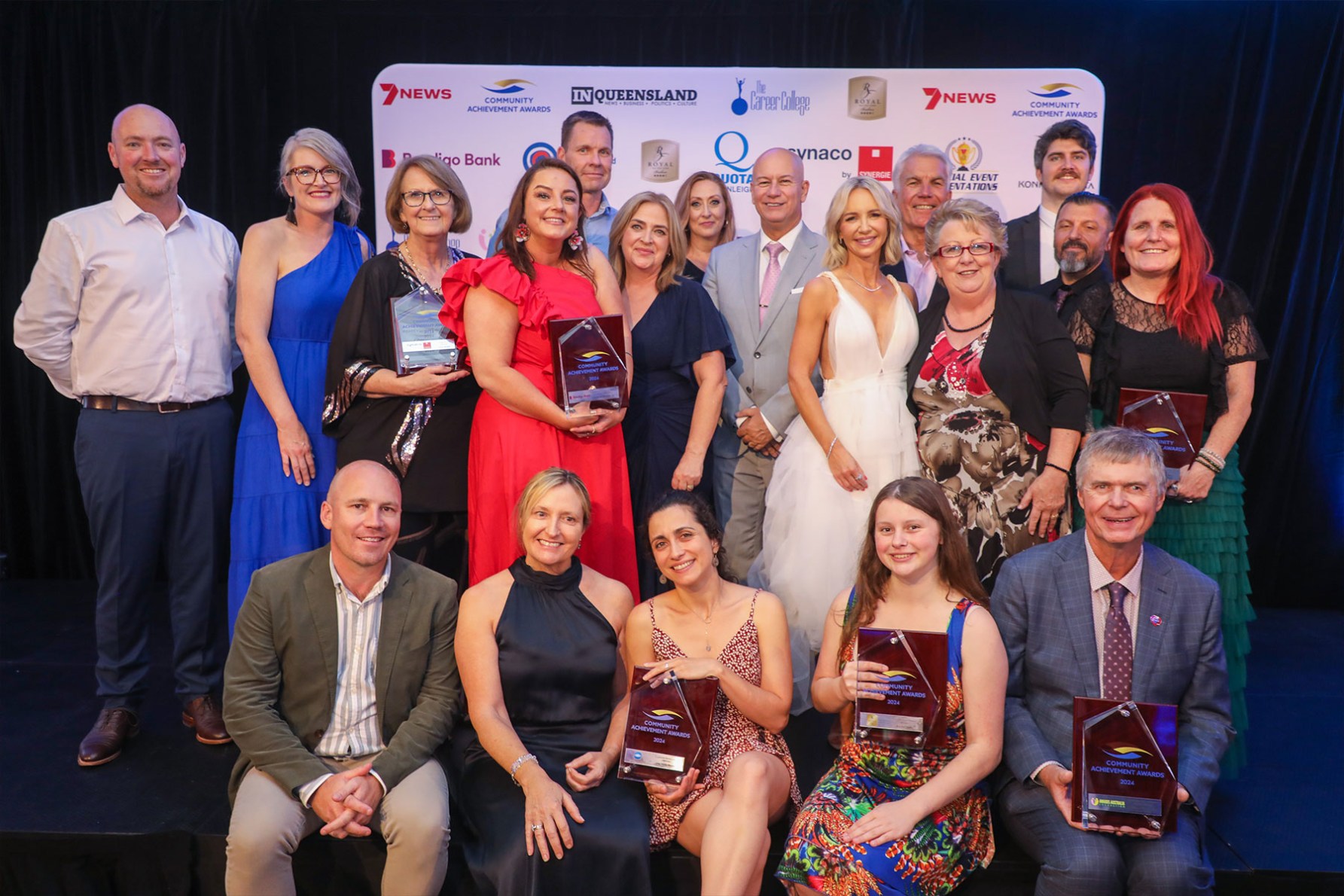 The collected 2024 Queensland Community Achievement Awards (image:supplied). 