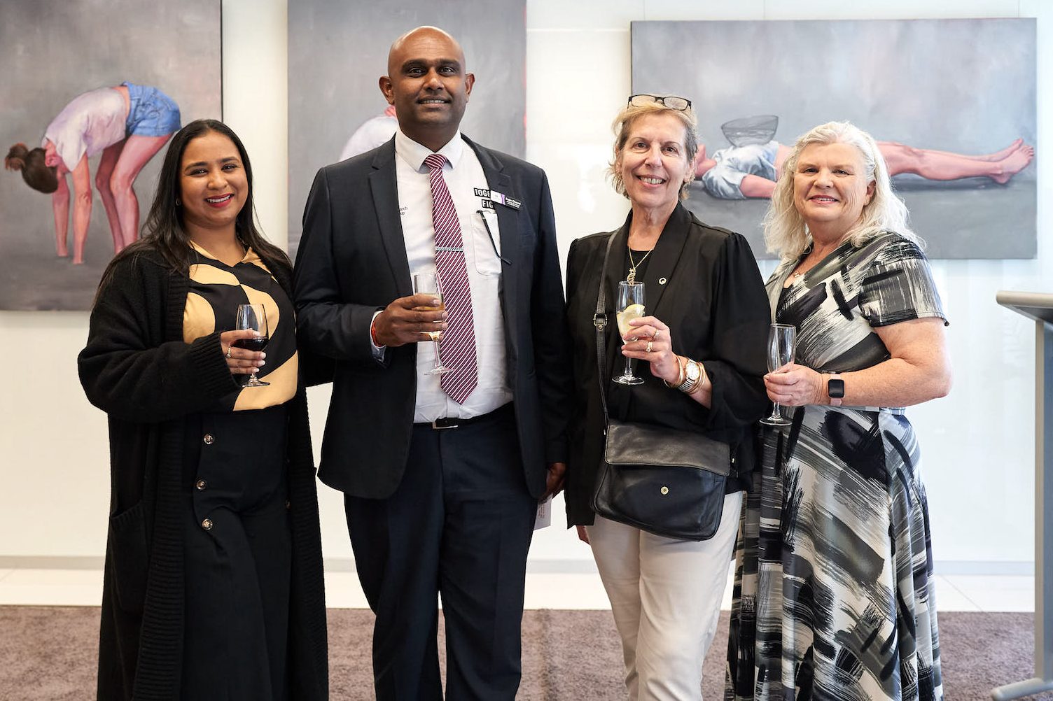 Vediksha Maharaj, Rajiv Chand, Nina Bau and Sue Gibbons