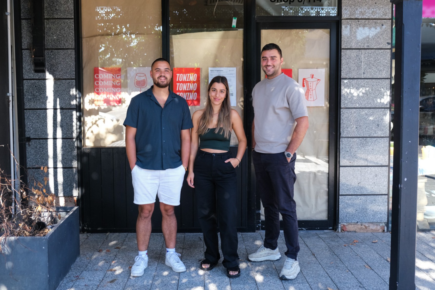 From L—R: Nicholas Barone, Anna-Lisa Barone and Stylianos Triantafyllidis