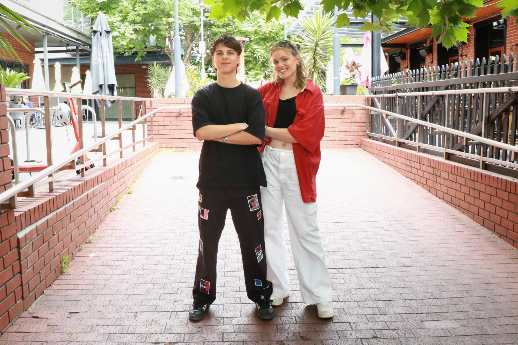 Archie McEwan and Sammi Keough form one half of the Adelaide electronic band Tonix. Picture: Charlie Gilchrist/CityMag