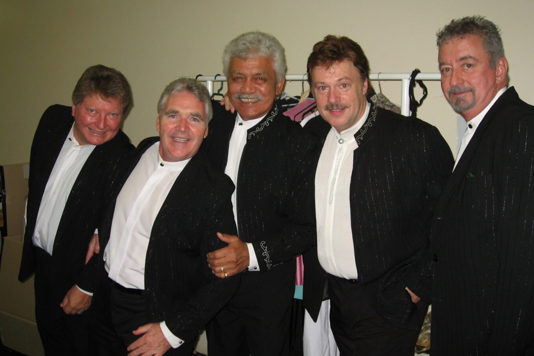 Wickety Wak members Rob Rosenlund, Tony Jeffrey, Pahnie Jantzen, Greg Doolan and Peter Mackay, performing in Toowoomba in 2007. Photo: John Power