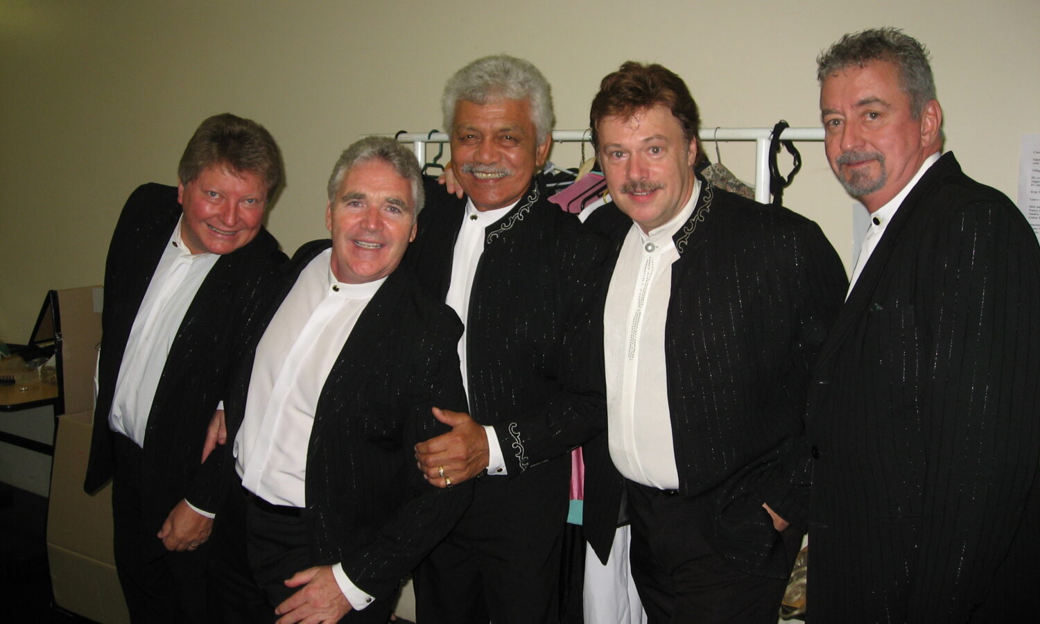 Wickety Wak members Rob Rosenlund, Tony Jeffrey, Pahnie Jantzen, Greg Doolan and Peter Mackay, performing in Toowoomba in 2007. Photo: John Power