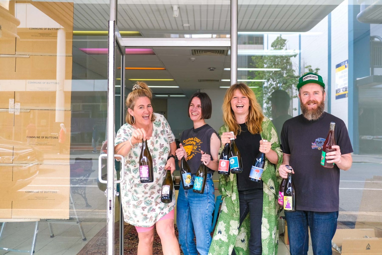 The Wine Flowers team from left to right: Sophie Button, Alicia Basa, Amber Ochota and Mark Warner