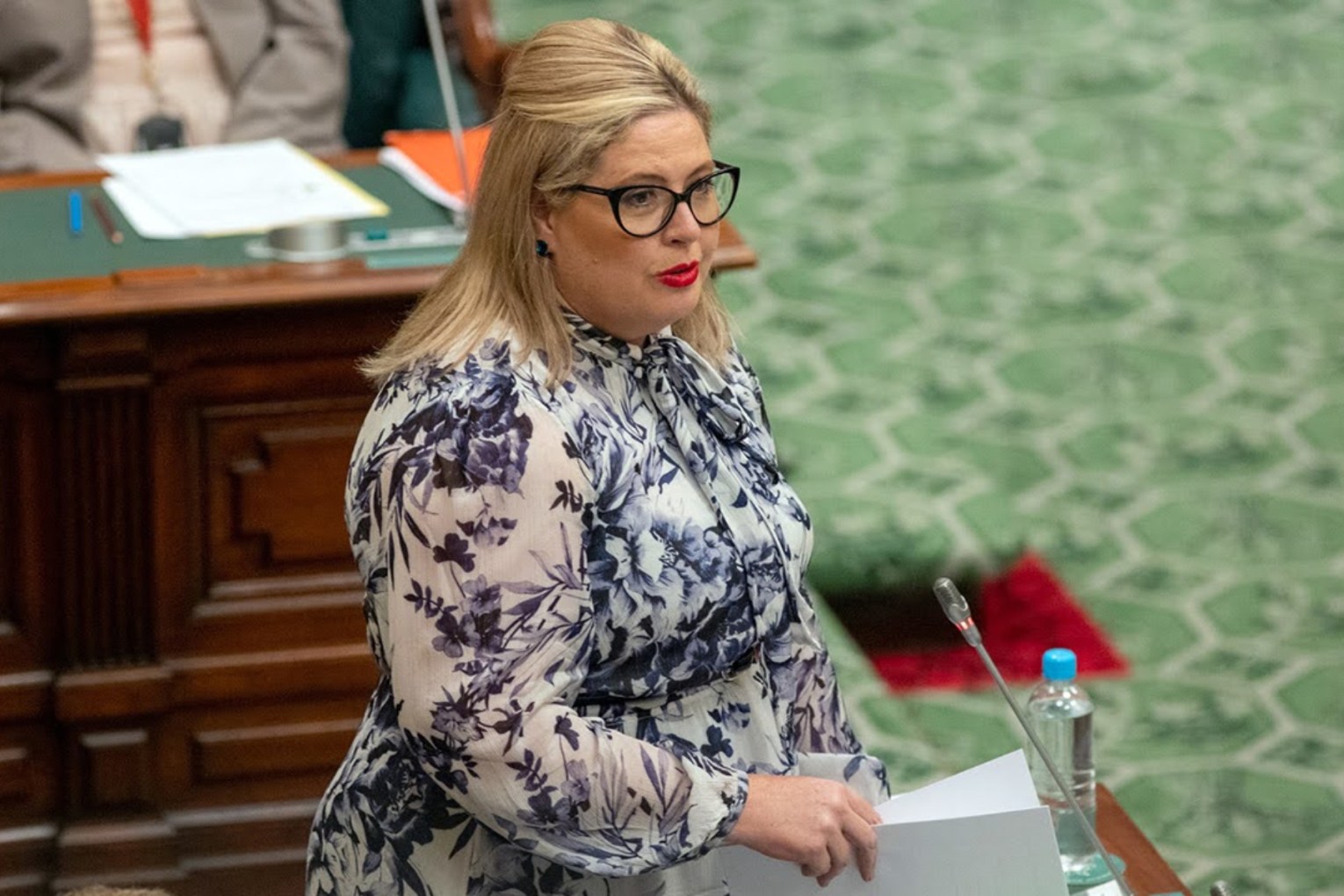 Women and the Prevention of Domestic and Family Violence Minister Katrine Hildyard. Photo: Tony Lewis/InDaily 