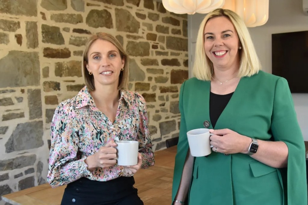 Gleeson Collective's Cassie Fuller and Kelly Kelly Legal's Kelly Kelly are passionate about encouraging other rural women into business. Photo Gabrielle Hall.