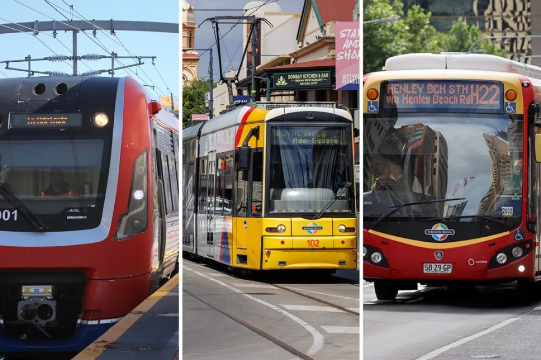 Left photo: Thomas Kelsall/InDaily, centre and right photos: Tony Lewis/InDaily