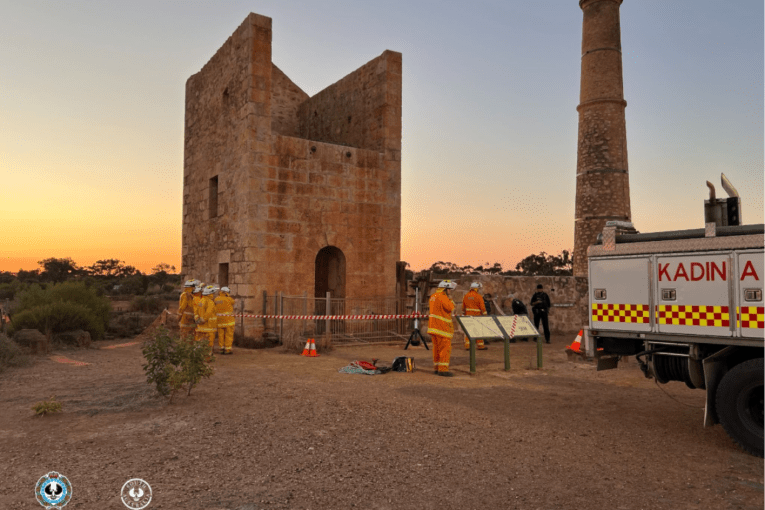Thumbnail for Puppy and owner rescued from Moonta mine shaft