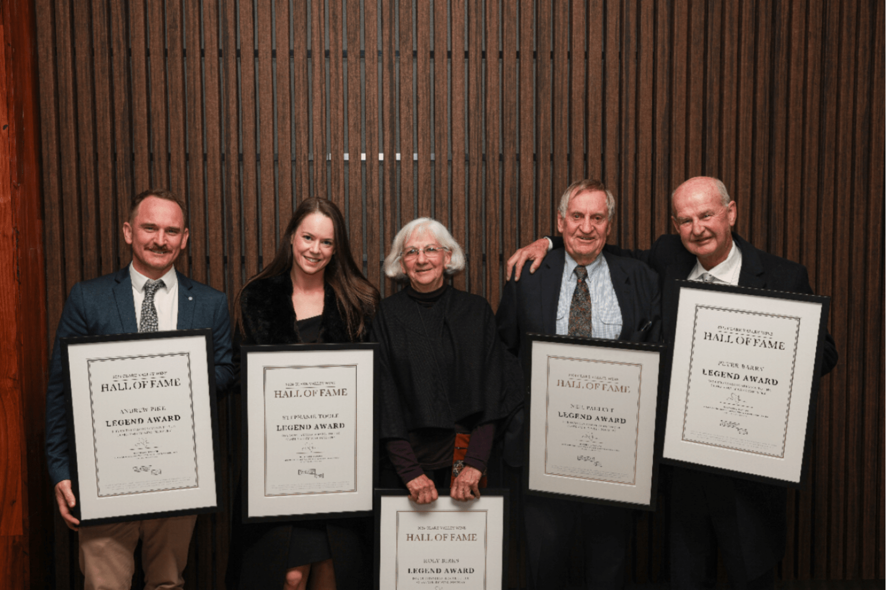 Five people were inducted into the Hall of Fame on the night. Photo: supplied