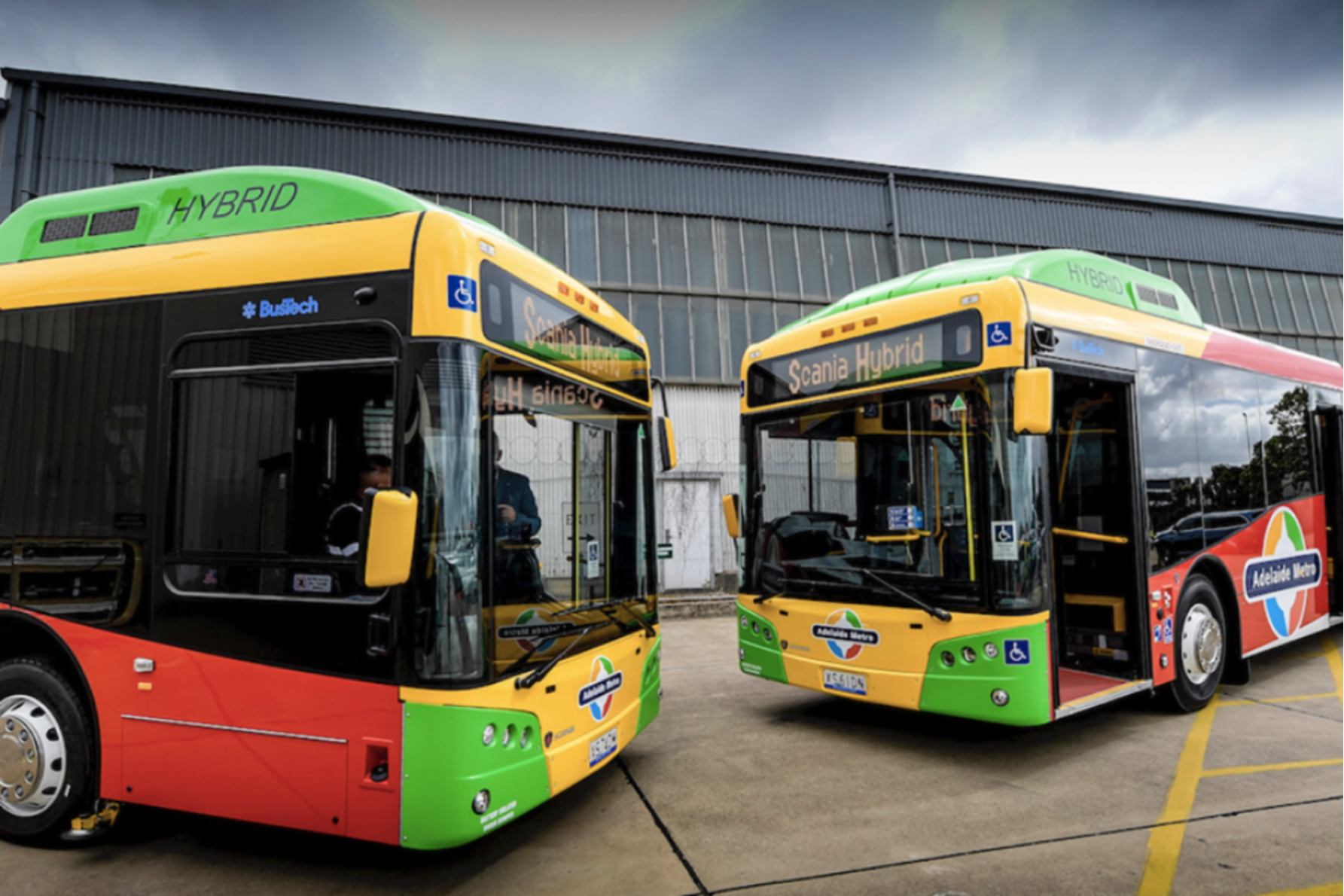 BusTech delivered two hybrid-electric buses for the O-Bahn network in 2020. Photo: BusTech