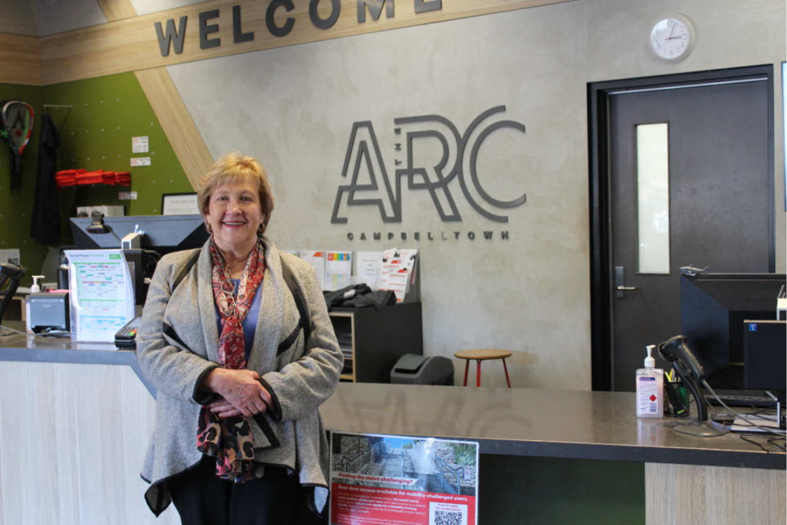 Campbelltown mayor Jill Whittaker at the ARC Campbelltown. Photo: Isabella Kelly / InDaily