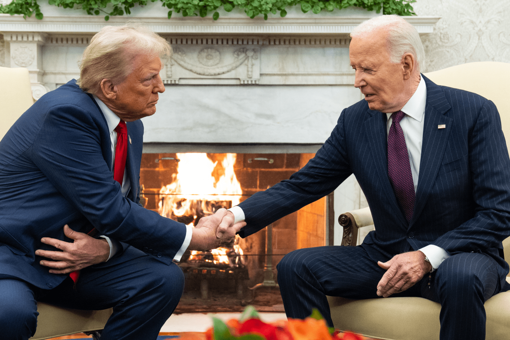 US President Joe Biden has welcomed his former rival Donald Trump to the Oval Office. Photo: AP