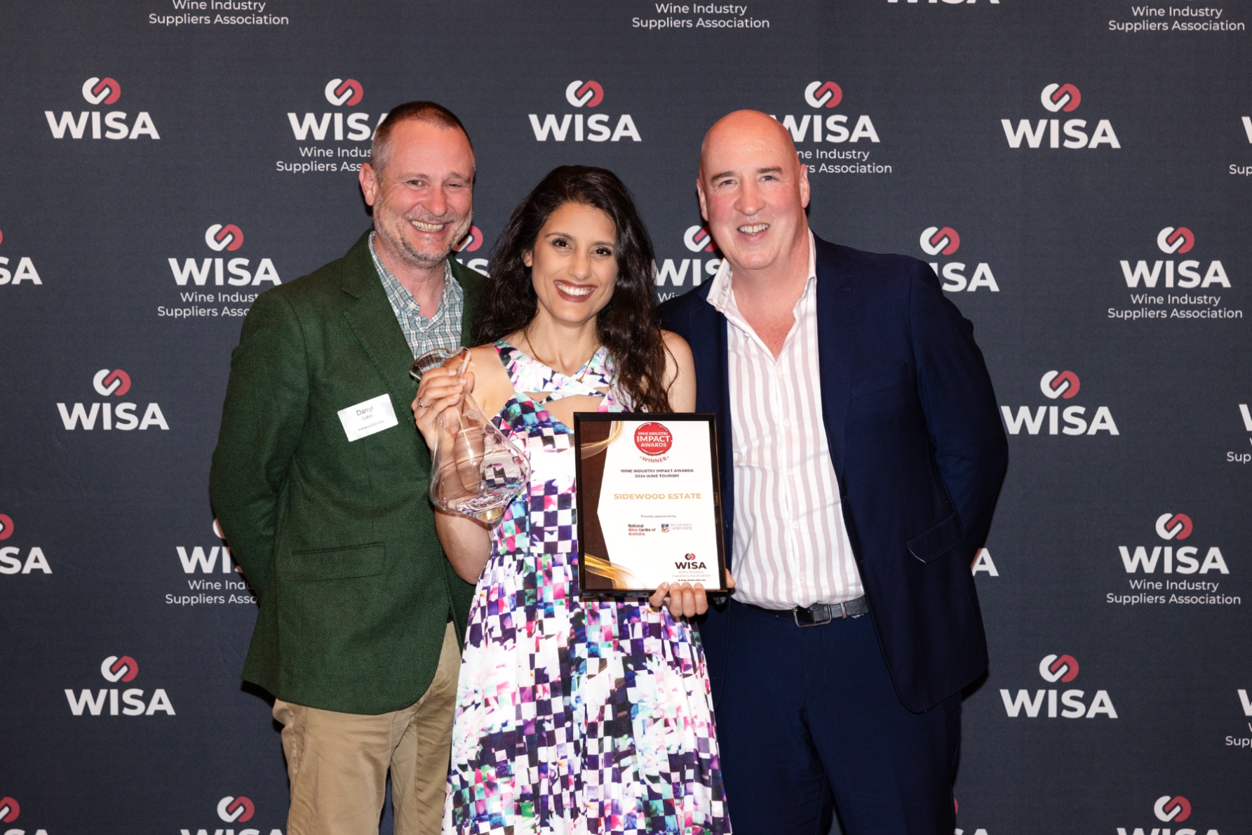 Sidewood Estate was recognised at the National Wine Centre on November 14. Photo: supplied