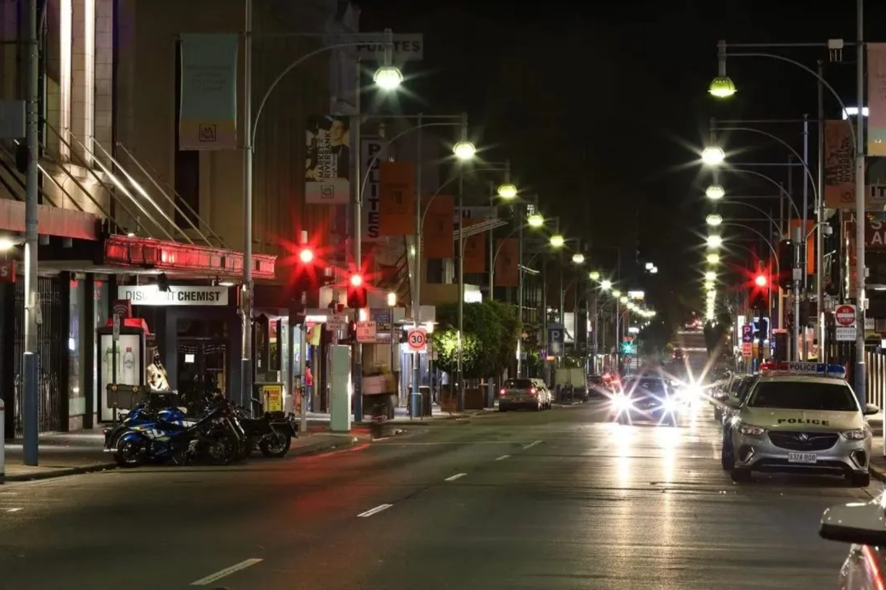 The Hindley Street vacancy rate is improving slightly, but the nighttime economy remains challenged. Photo: Tony Lewis/InDaily