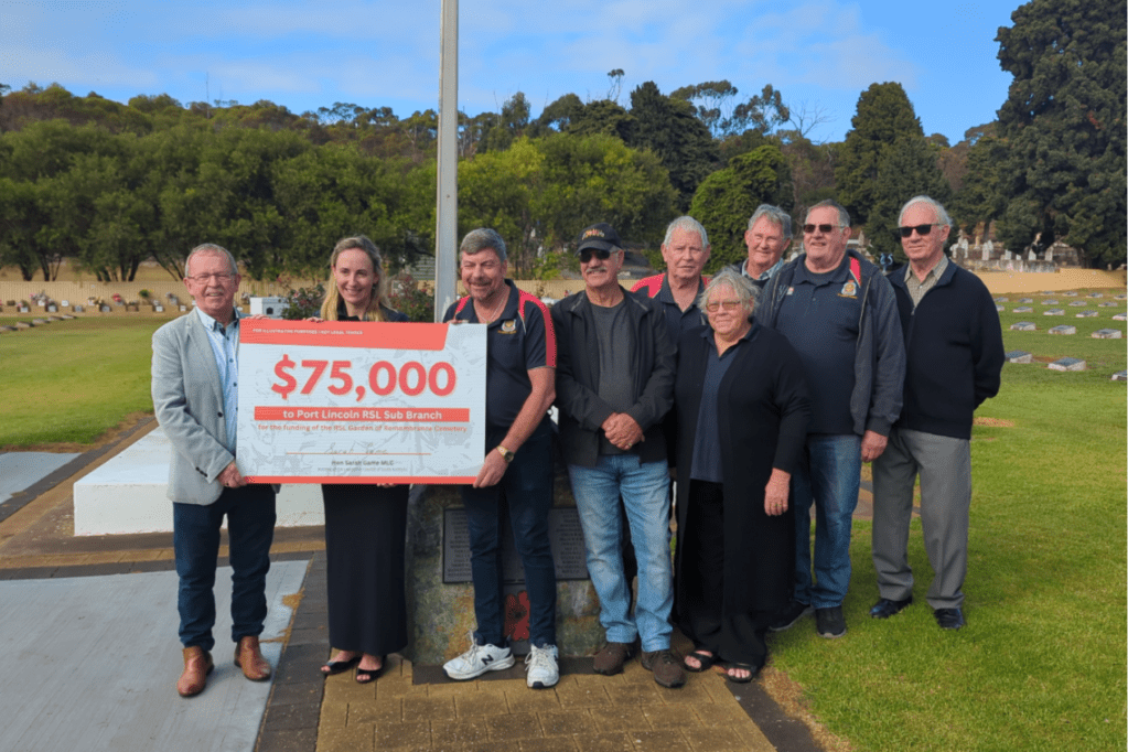 Thumbnail for Funding delivered for Port Lincoln veterans’ cemetery