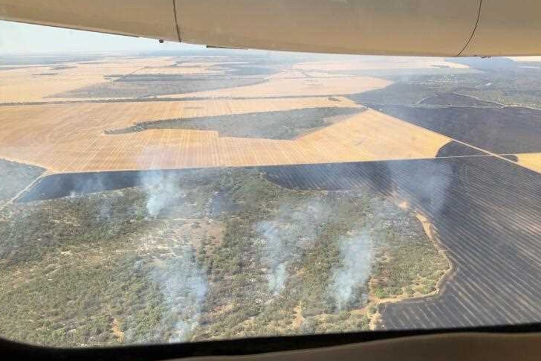 Families have returned to their homes but remain on alert as a bushfire in Dirranbandi is contained. Photo: supplied