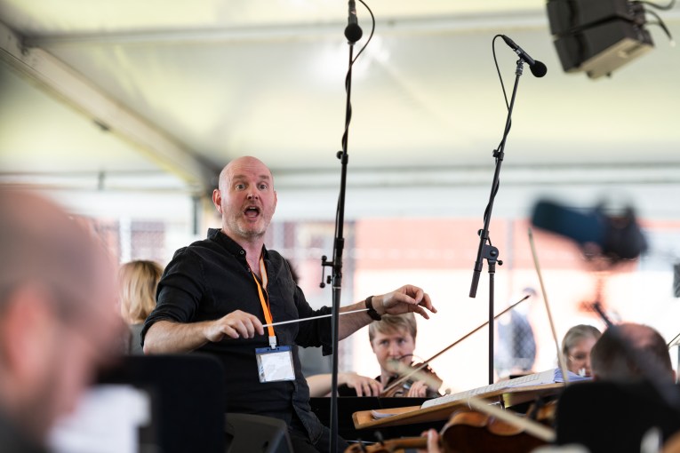 Conductor Julian Ferraretto.