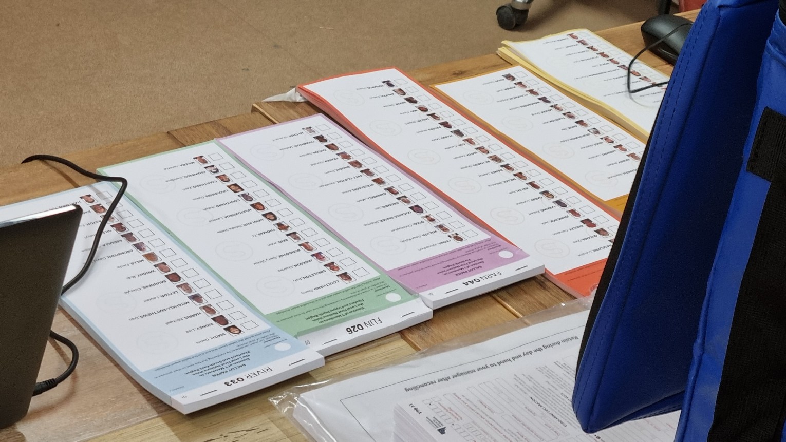 A total of 2583 ballots were cast in the inaugural First Nations Voice elections - less than 10 per cent of the estimated 30,000 elligible voters. Photo: Thomas Kelsall/InDaily