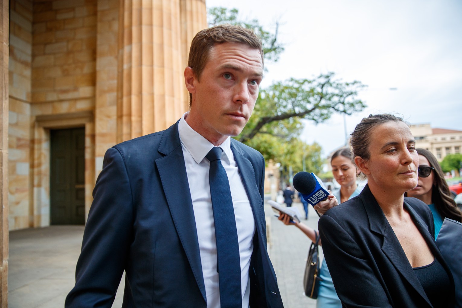 File photo: Rohan Dennis at the Adelaide Magistrates Court on March 13. Photo: Matt Turner/AAP 