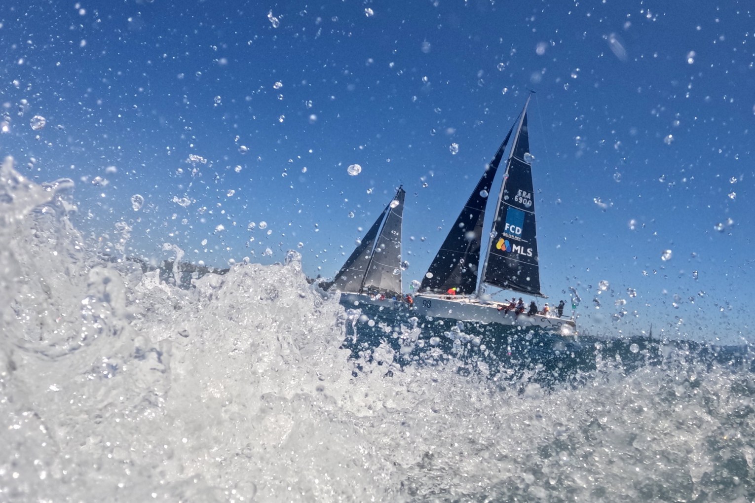 Strong winds on the southern NSW coast have forced the retirement of 17 yachts in total. Photo: Mark Evans/AAP.