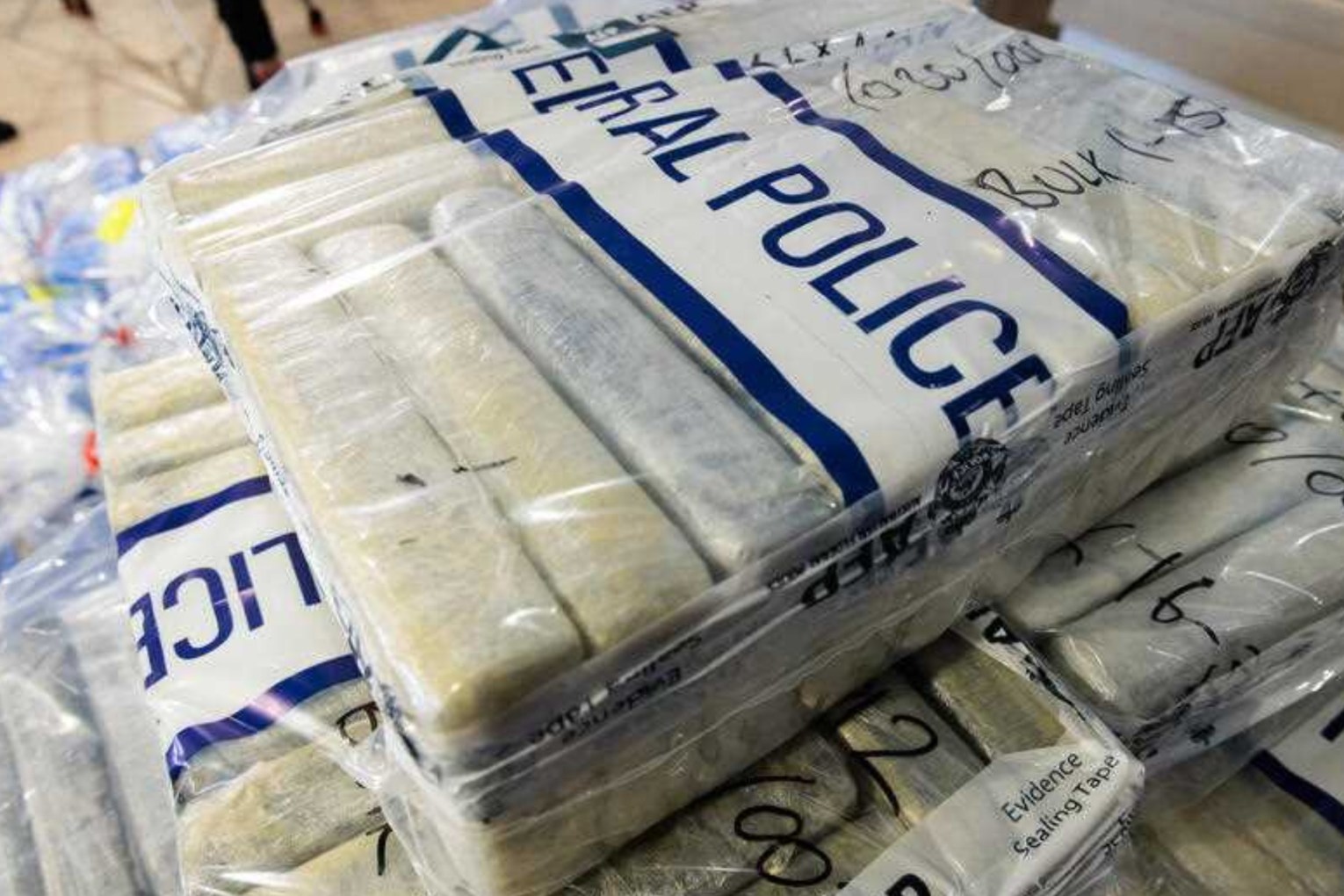 The amount of cocaine allegedly attempted to be imported weighs the same as a Ford Raptor ute. Photo: Richard Wainwright/AAP