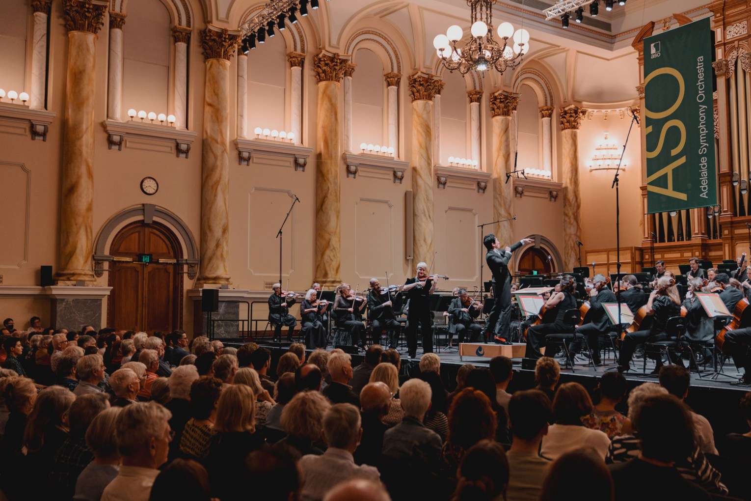 The ASO performs its final Symphony Series concert of 2024 at Adelaide Town Hall. Photo: Saige Prime